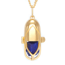 Load image into Gallery viewer, Capsule Crystal Pendant - 24ct Gold Vermeil