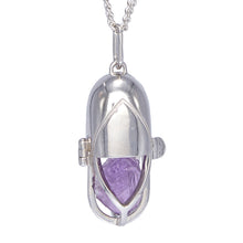 Load image into Gallery viewer, Capsule Crystal Pendant - Sterling Silver