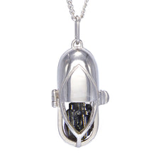 Load image into Gallery viewer, Capsule Crystal Pendant - Sterling Silver
