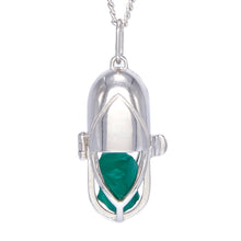 Load image into Gallery viewer, Capsule Crystal Pendant - Sterling Silver