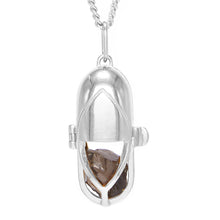 Load image into Gallery viewer, Capsule Crystal Pendant - Sterling Silver