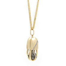 Load image into Gallery viewer, Capsule Diamond Pendant - 18kt recycled gold - made to order