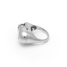 Load image into Gallery viewer, Capsule Diamond Ring - 18kt recycled white gold - made to order