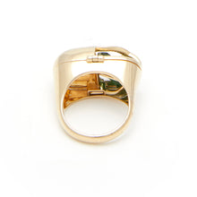 Load image into Gallery viewer, Capsule Emerald Ring - 18kt recycled gold - made to order