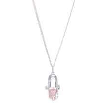 Load image into Gallery viewer, Capsule Crystal Pendant - Sterling Silver