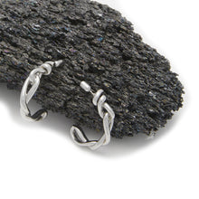 Load image into Gallery viewer, Copy of Egyptian Knot Hoops - Silver-Plated