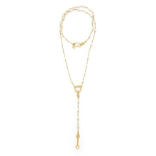 Load image into Gallery viewer, Egyptian Rosary Necklace - 18kt Gold-Plated Sterling Silver
