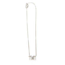 Load image into Gallery viewer, 11:11 Black Diamond Pendant - 18kt recycled white gold - made to order