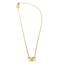 Load image into Gallery viewer, 11:11 White Diamond Pendant - 18kt recycled gold