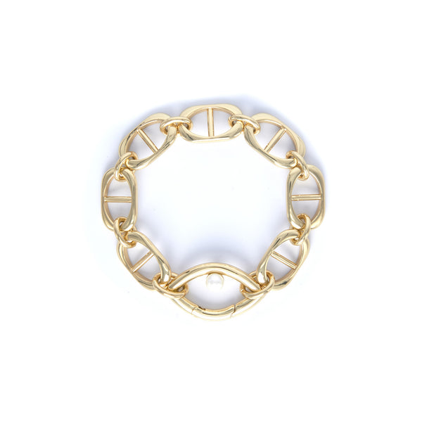 Eye Opener Capsule Link Bracelet - 18kt Gold-plated