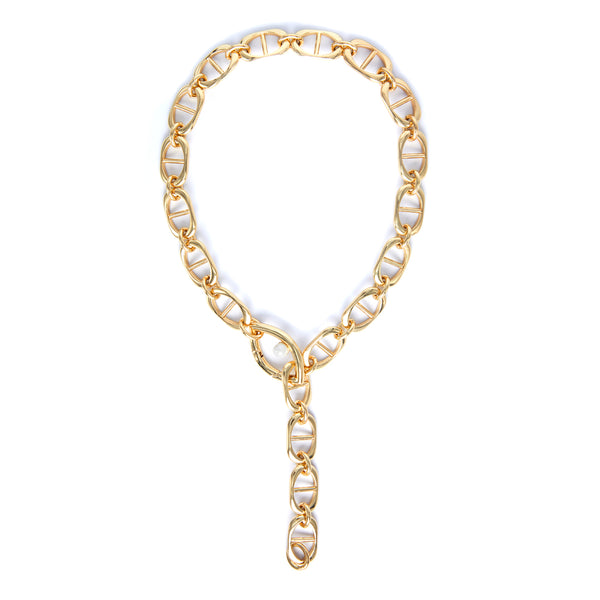 Eye Opener Capsule Link Necklace - 18kt Gold-Plated
