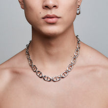 Load image into Gallery viewer, Eye Opener Capsule Link Necklace - Silver