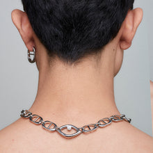 Load image into Gallery viewer, Eye Opener Capsule Link Necklace - Silver