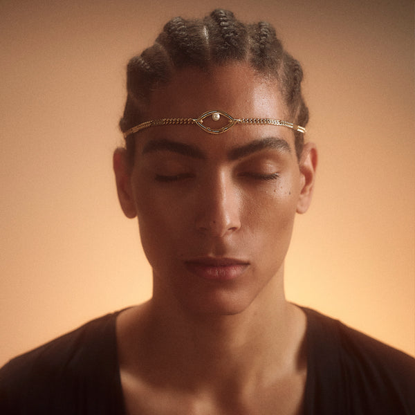 Eye Opener Head Band-18kt gold plated