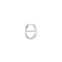 Load image into Gallery viewer, Eye Opener Chain Single Earring - Silver