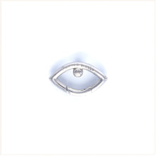Load image into Gallery viewer, Eye Opener Chain Single Earring - Silver