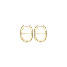 Load image into Gallery viewer, Eye Opener Chain Earrings - 18kt Gold-Plated