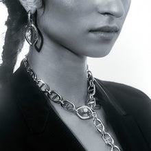 Load image into Gallery viewer, Eye Opener Chain Earrings - Silver