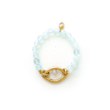 Load image into Gallery viewer, Eye Opener Opalite Bracelet- 18kt gold plated