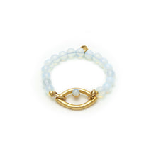 Load image into Gallery viewer, Eye Opener Opalite Bracelet- 18kt gold plated