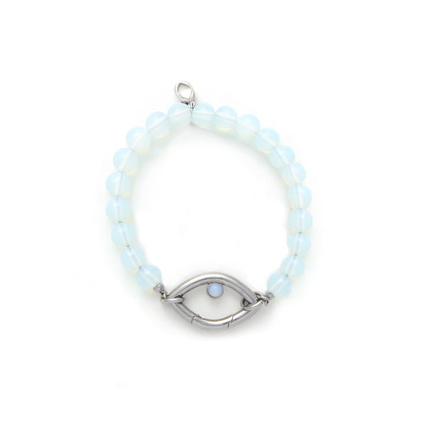 Eye Opener Opalite Bracelet-silver