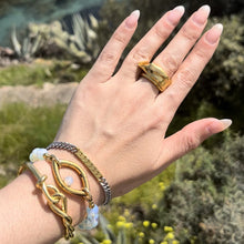 Load image into Gallery viewer, Eye Opener Opalite Bracelet- 18kt gold plated