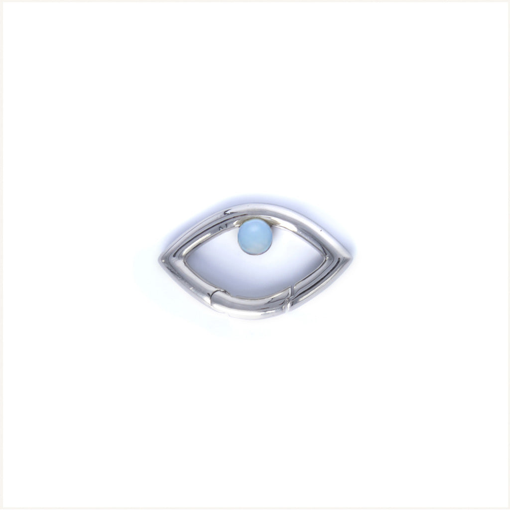 Eye Opener Opalite Necklace-silver