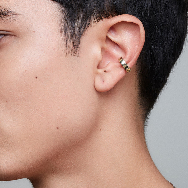 Hidden Symbols Ear Cuff - 18ct Gold-Plated