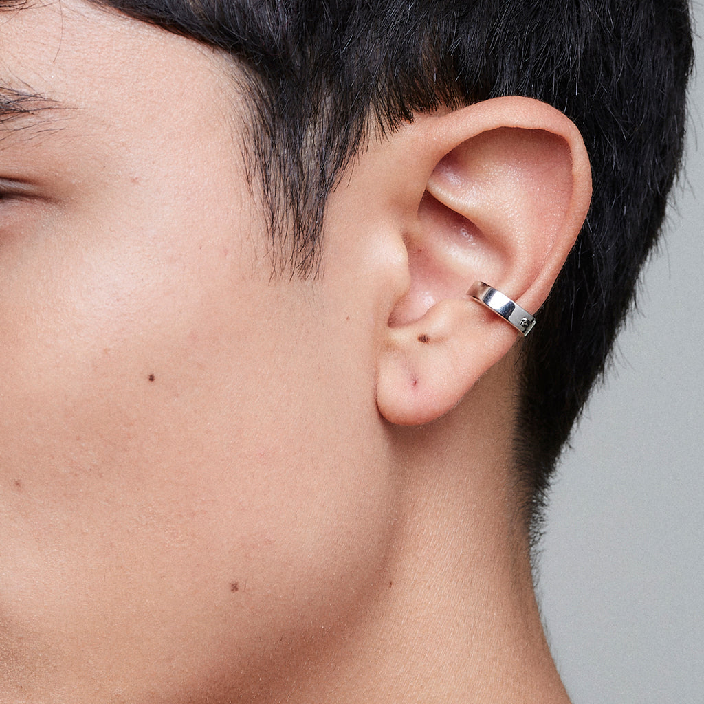 Hidden Symbols Ear cuff - Silver – Capsule Eleven