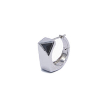 Load image into Gallery viewer, Jewel Beneath Signet Earring Single - Black Onyx, Sterling Silver
