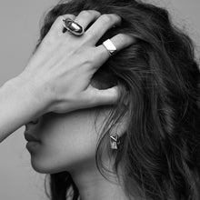 Load image into Gallery viewer, Jewel Beneath Signet Ring - Black Onyx, 24ct Gold Vermeil