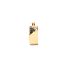 Load image into Gallery viewer, Jewel Beneath Signet Earring Single - Black Onyx, 24ct Gold-Plated Sterling Silver