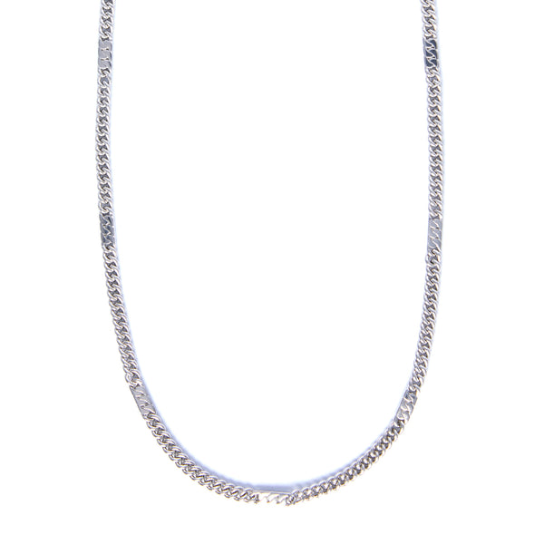 Power Chain Necklace Long - Sterling Silver