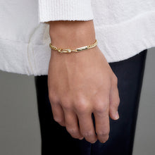 Load image into Gallery viewer, Power Tag Bracelet - 18kt Gold-Plated Sterling Silver
