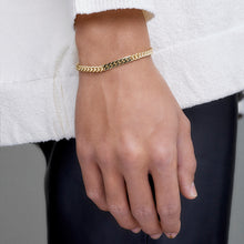 Load image into Gallery viewer, Power Tag Bracelet - 18kt Gold-Plated Sterling Silver