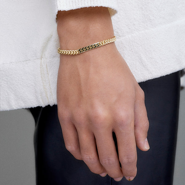 Power Tag Bracelet - 18kt Gold-Plated Sterling Silver