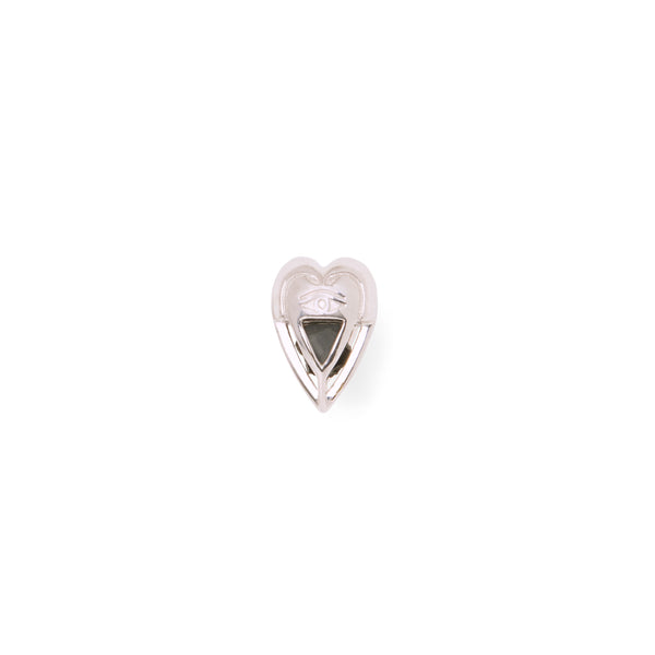 The Lovers Single Heart Stud Silver