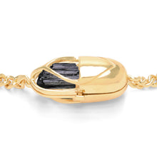 Load image into Gallery viewer, Capsule Crystal Chain Necklace - 24kt gold vermeil
