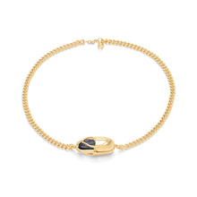 Load image into Gallery viewer, Capsule Crystal Chain Necklace - 24kt gold vermeil
