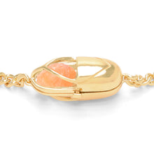Load image into Gallery viewer, Capsule Crystal Chain Necklace - 24kt gold vermeil
