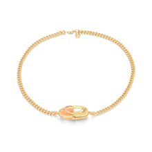 Load image into Gallery viewer, Capsule Crystal Chain Necklace - 24kt gold vermeil

