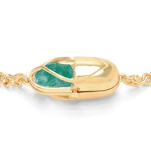 Load image into Gallery viewer, Capsule Crystal Chain Necklace - 24kt gold vermeil
