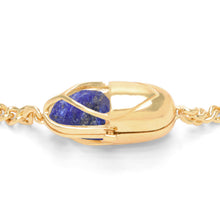 Load image into Gallery viewer, Capsule Crystal Chain Necklace - 24kt gold vermeil

