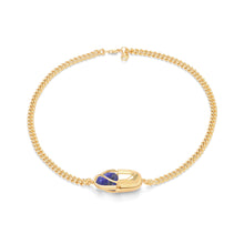 Load image into Gallery viewer, Capsule Crystal Chain Necklace - 24kt gold vermeil
