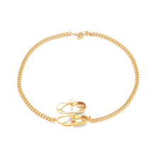 Load image into Gallery viewer, Capsule Crystal Chain Necklace - 24kt gold vermeil
