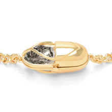 Load image into Gallery viewer, Capsule Crystal Chain Necklace - 24kt gold vermeil
