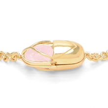 Load image into Gallery viewer, Capsule Crystal Chain Necklace - 24kt gold vermeil

