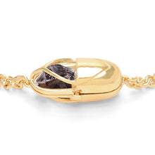 Load image into Gallery viewer, Capsule Crystal Chain Necklace - 24kt gold vermeil
