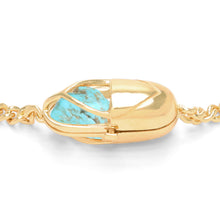 Load image into Gallery viewer, Capsule Crystal Chain Necklace - 24kt gold vermeil
