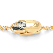 Load image into Gallery viewer, Capsule Crystal Chain Necklace - 24kt gold vermeil
